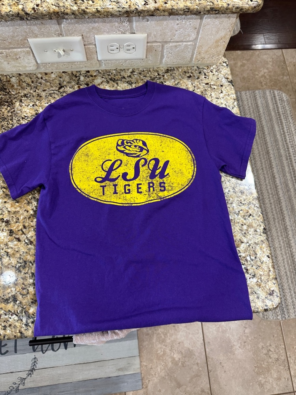 LSU Tigers Purple & Yellow Graphic Tee